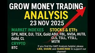 Grow Money Trading [GMT] Analysis | Stock Market Indexes, Crypto, Stocks & ETFS |  23 Nov 2025