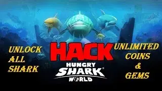 HUNGRY shark World "NEW HACK" Unlimited COINS & GEM for Android!!!!