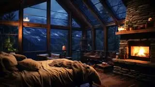 Rain & Fire Night Sounds 🌧️🔥 Calm Mind and Restful Sleep