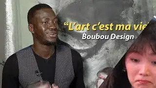 Art Gallery staff react to Boubou Design! Shocking Work - UNIQUE - VIRAL! (中文)
