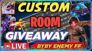 FREE FIRE LIVE CUSTOM ROOM | Weakly membership ❤️ #freefire #fflive #bybyenemy #deutrino