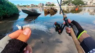 PENACHO NO ULTRALIGHT PEGA COM FOR&Ccedil;A!! Pescaria Ultralight