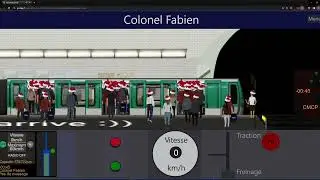 Conduite de la LIGNE 2 du métro parisien sur PMD APP