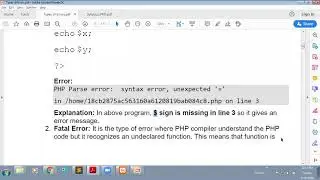 Errors and Exceptions in PHP