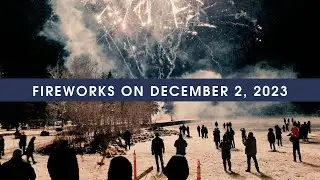 Fireworks at Sylvan Lake December 2, 2023