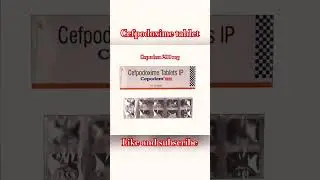 cefpodoxime tablet | cepodem 200 mg tablet use | #drug  #cefpodoximetablet #pharmcist #infection
