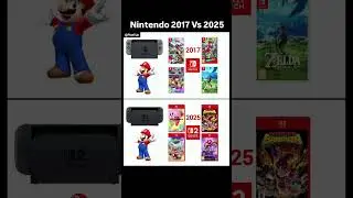 Nintendo 2017 vs 2025#switch2 #switch #nintendo #gaming #videogames #jeuxvideo