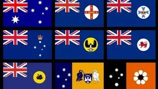 Australian States and Internal Federal Territories #australia #flags #maps #countries #countryballs 