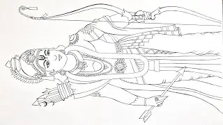 Easy Lord Shree Rama Drawing for Beginners | Lord Shree Rama Drawing Step by Step