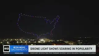 Drone light shows soaring in popularity