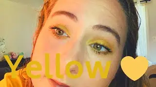 Yellow 🌼 Eyeshadow look | Inspired by the UH HUH Honey Eyeshadow Palette