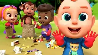 Take Care Of The Environment ♻️ Trash Song | Rosoo Kindergarten Nursery Rhymes & Kids Songs