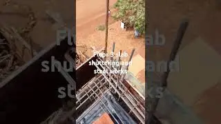 Upper floor shuttering work