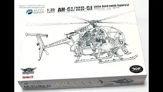 프라모델 제작의뢰 키트 언박싱 AH-6J/MH-6J Little Bird (plamodel/Scale Model) 헬기 UNBOXING