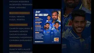 Sri Lanka Squad for Asia Cup 2025 #shorts #srilanka