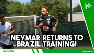 Neymar RETURNS to Brazil's World Cup training