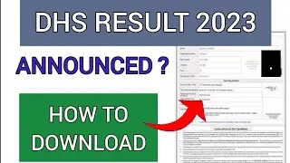 DHS Result 2023 | How To Check DHS Result 2023