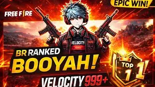 Free Fire BR Ranked Match 😱 OP Gameplay | BOOYAH | Velocity999+ #freefire 
