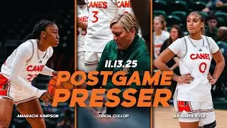 Tricia Cullop, Ra Shaya Kyle and Amarachi Kimpson | Postgame Press Conference | 11.13.25