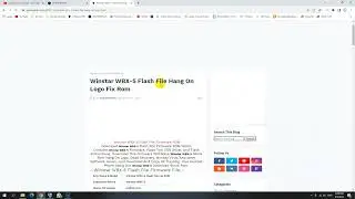 Winstar WBX 5 Flash File Hang On Logo Fix Rom