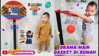 Drama Main Basket di Rumah Dengan Ring Basket Sendiri - Beli Mainan Anak Untuk Olahraga di Rumah Aja