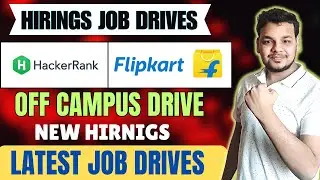 UBS , Flipkart , Mphasis | Off Camps Hiring Drive | 2025, 2024 Batch | Latest Hiring Drives