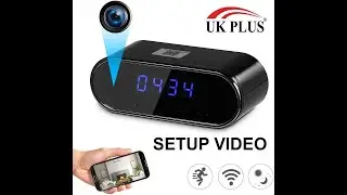 UKPLUS Setup Installation guide Wireless Camera Alarm Clock Portable Nanny Cam Baby Monitor