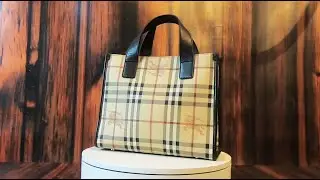 Burberry Nova Check Haymarket Square Tote