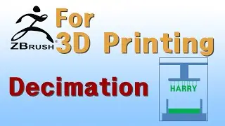 Zbrush for 3D Printing /3D프린팅을 위한 지브러쉬/Decimation/디테일유지하고 용량줄이기