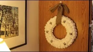 Wintery Snow Wreath Tutorial