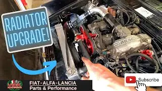 Aluminum Radiator UPGRADE for our Fiat Spider Project!