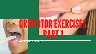 Passive Oromotor Exercises/ Oromotor Massage- A Speech Therapy Session