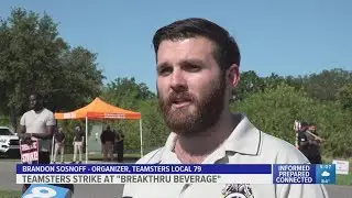 Teamsters strike at Breakthru Beverage