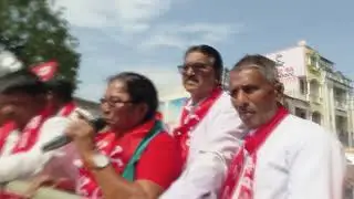 Comrade Pasya Padama CPI National Executive memeber Addressed public meeting At Ram Das Chowk Medak