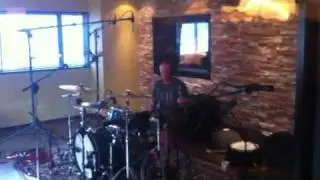 At STL Audio tracking drums with Thomas Scrase