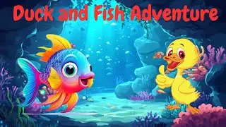 The Duck and the Fish's Adventure || Story For Kids || Entertainment For Kids ||@FunwithHum0