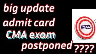 big update @admit card | CMA exam Dec 2021| CMA admit card |