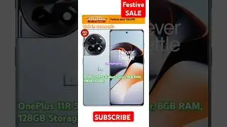 Festive SALE 🎁🎉😱|OnePlus 11R 5G (Galactic Silver, 8GB RAM, 128GB Storage) Hurry ends by 10th Sep.