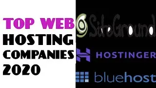 Top Web Hosting Companies 2020 [Best Deals]