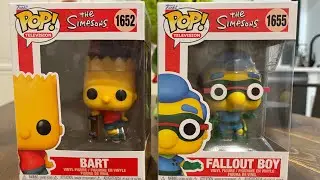 Opening a Bart Simpson and Millhouse Fallout Boy Funko Pops