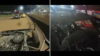 Jon Palmer BriSCA F2 split screen showing what you can do with a 360 camera 