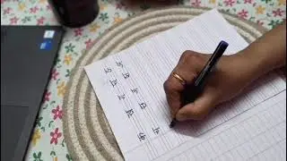 Hindi consonants with proper letter formation #learninghindithroughenglish #hindilearning  