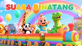 Belajar Suara Binatang &ndash; Cow, Duck, Cat, Bird | Baby & Green Dino | FAAZKIDS