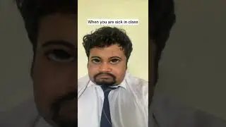 When you are sick in class 😂🔥 #shortstrend #schooldays #schoolclasses #ytshort