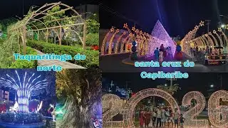 Lavei roupa e fomos passear/ Taquaritinga e santa cruz Pernambuco. Decoração de Natal💫🌲❄️