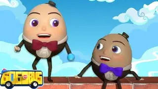 Humpty Dumpty Sat On A Wall 🚍😮 | Nursery Rhymes For Kids | GoGoBus Official