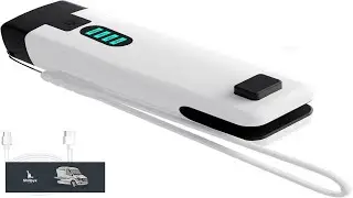 HSLGOVE 3 IN 1 Mini Bag Sealer Rechargeable Bag Sealer Heat Seal with Cutter