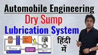 dry sump lubrication system in hindi, dry sump lubrication system working, lubrication system