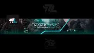Free Youtube Banner Template #2 (PSD) +AVATAR
