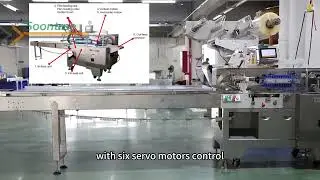SW60E Flow Packing Machine | 6-Servo Control, Box Motion Sealing & Gusset Packs